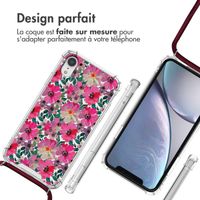 imoshion Coque Design avec cordon Apple iPhone Xr - Flower Water