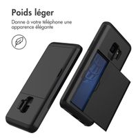 imoshion Coque arrière avec porte-cartes Samsung Galaxy S9 - Noir