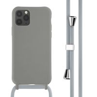 imoshion ﻿Coque en silicone avec cordon iPhone 11 Pro - Gris clair