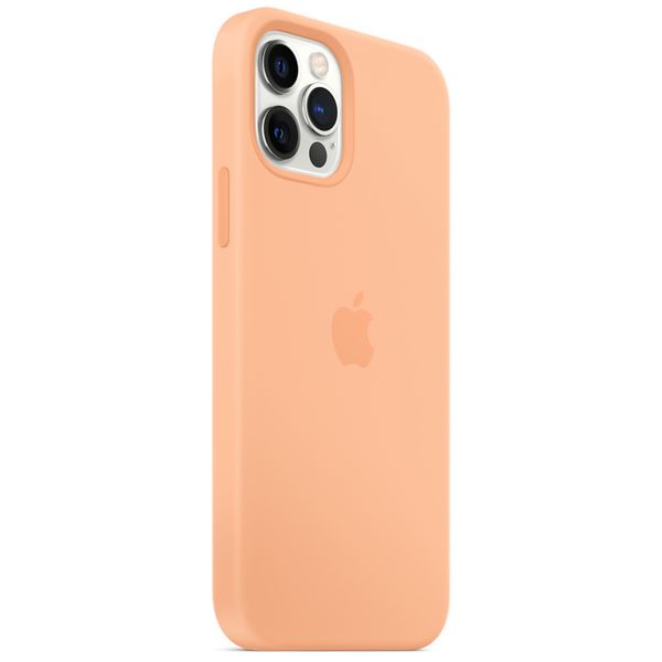 Apple Coque en silicone MagSafe Apple iPhone 12 Pro Max - Cantaloupe