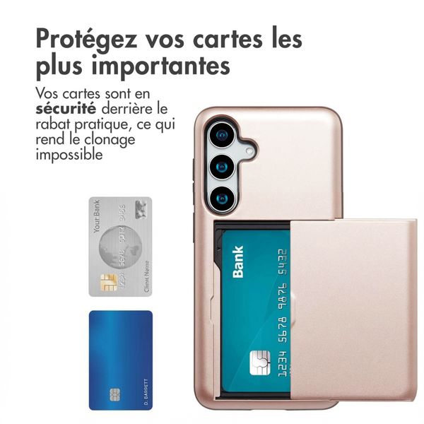 imoshion Coque arrière avec porte-cartes Samsung Galaxy S25 Plus - Rose Doré