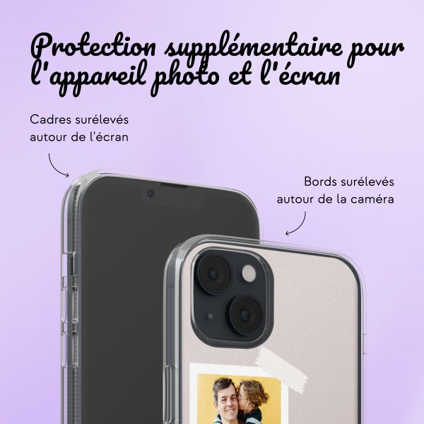 Coque personnalisée avec pellicule N°1 iPhone 14 - Transparent