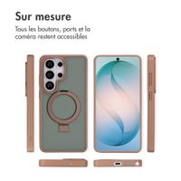 Accezz Coque Ring Stand avec MagSafe Samsung Galaxy S26 Ultra - Marron