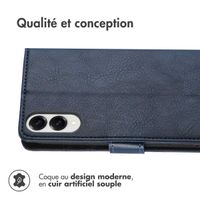 imoshion Étui de télephone portefeuille Samsung Galaxy S25 Edge - Bleu foncé