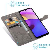 imoshion Etui de téléphone portefeuille Mandala Motorola Moto E30 / E40 - Gris