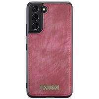 CaseMe Etui de téléphone de luxe en cuir deux en un Samsung Galaxy S22 - Rouge