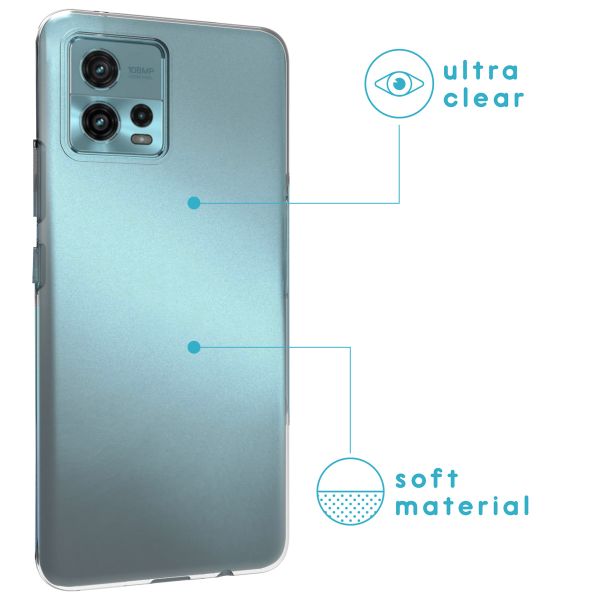 imoshion Coque silicone Motorola Moto G72 - Transparent