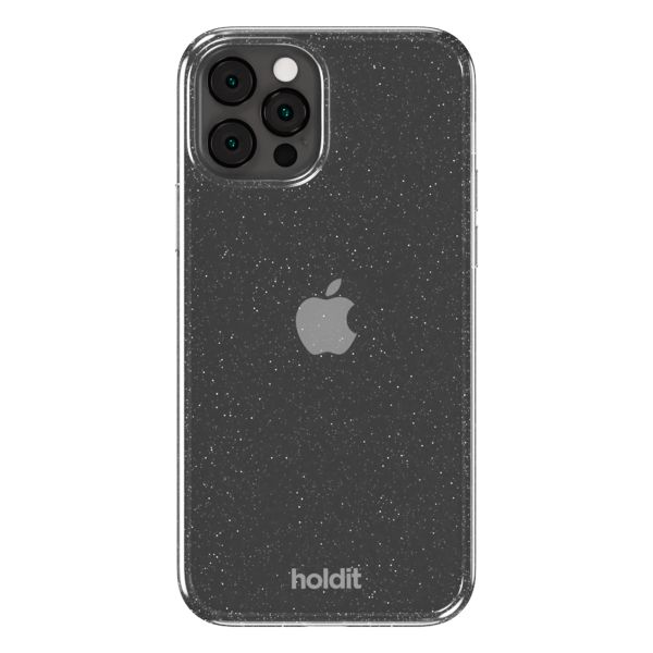 Holdit Coque Pailletée Apple iPhone 12 (Pro) - Blanc