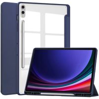 imoshion Coque tablette rigide Trifold Samsung Galaxy Tab S10 Plus / Tab S9 Plus / Tab S9 Plus FE 12.4 pouces - Bleu foncé