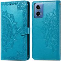 imoshion Etui de téléphone portefeuille Mandala Motorola Moto G34 - Turquoise