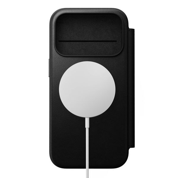 Nomad Étui de télephone portefeuille Modern Leather Folio Apple iPhone 17 Pro - Noir