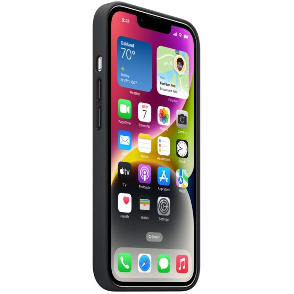 Apple Coque Leather MagSafe Apple iPhone 14 - Midnight