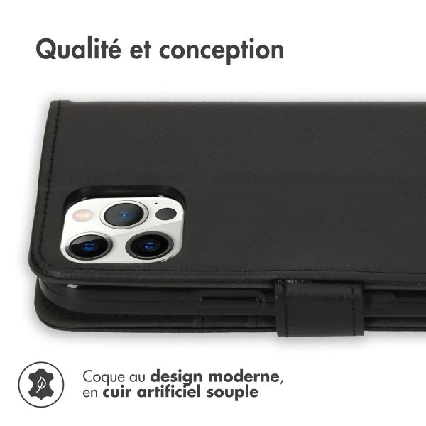 imoshion Étui de télephone portefeuille Apple iPhone 12 Pro Max - Noir
