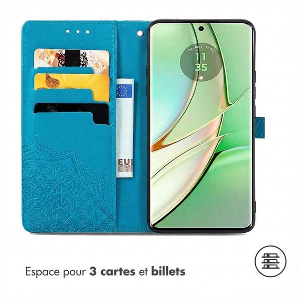 imoshion Etui de télephone Mandala Motorola Edge 40 - Turquoise