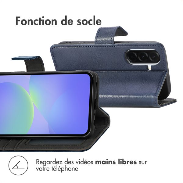 imoshion Étui de télephone portefeuille Samsung Galaxy A37 (5G) - Bleu foncé
