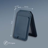 Accezz Portefeuille en cuir avec support - Compatible avec MagSafe et Qi2 - Nightfall Blue