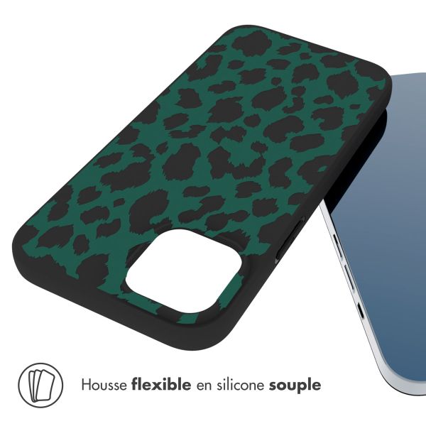 imoshion Coque Design iPhone 14 - Green Leopard