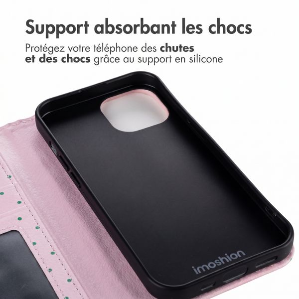 imoshion Étui de télephone portefeuille Design Apple iPhone 13 - Happy Dots