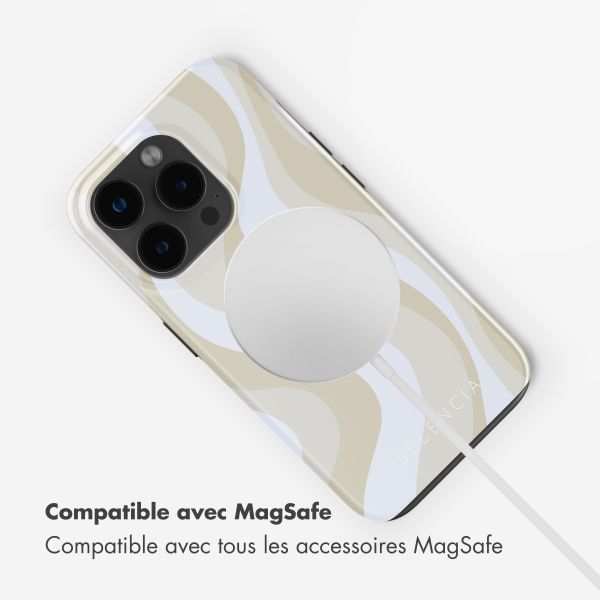 Selencia Coque arrière Vivid avec MagSafe Apple iPhone 15 Pro Max - Desert Waves Beige