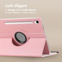 imoshion Coque tablette rotatif à 360° Samsung Galaxy Tab S9 11.0 pouces / Tab S9 FE 10.9 pouces - Rose