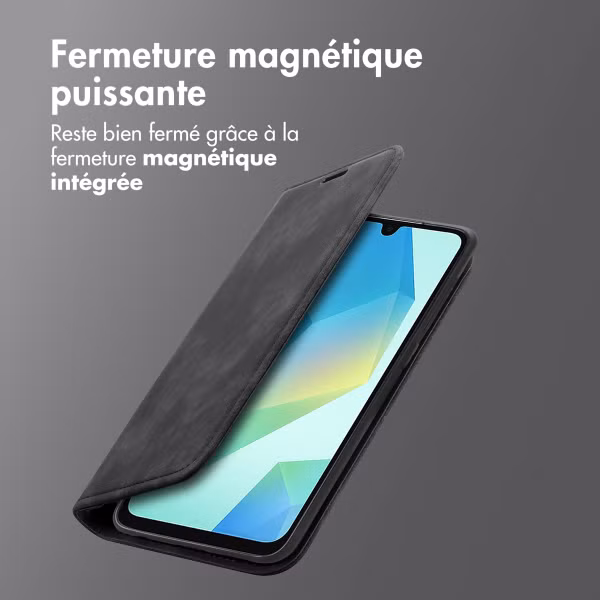imoshion Étui de téléphone portefeuille Slim Samsung Galaxy A16 - Noir