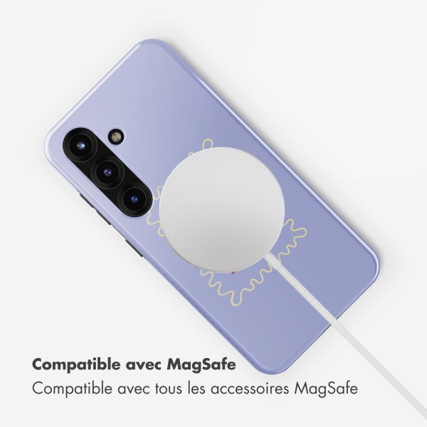 Selencia Coque arrière Vivid avec MagSafe Samsung Galaxy S25 - More Amor