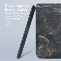 imoshion Étui á rabat Pocketbook Touch Lux 5 / HD 3 / Basic Lux 4 / Vivlio Lux 5 - Black Marble