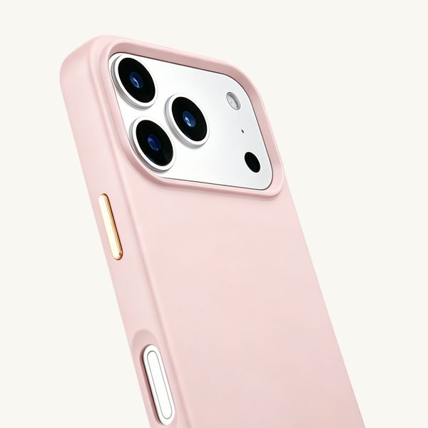 Selencia Coque arrière Rivièra avec MagSafe avec crochets amovibles Apple iPhone 17 Pro - Sorbet Pink