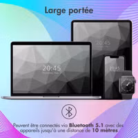 imoshion Casque sans fil pour enfants LED Light Cat Ear - Limiteur de décibels - Avec câble AUX - Noir