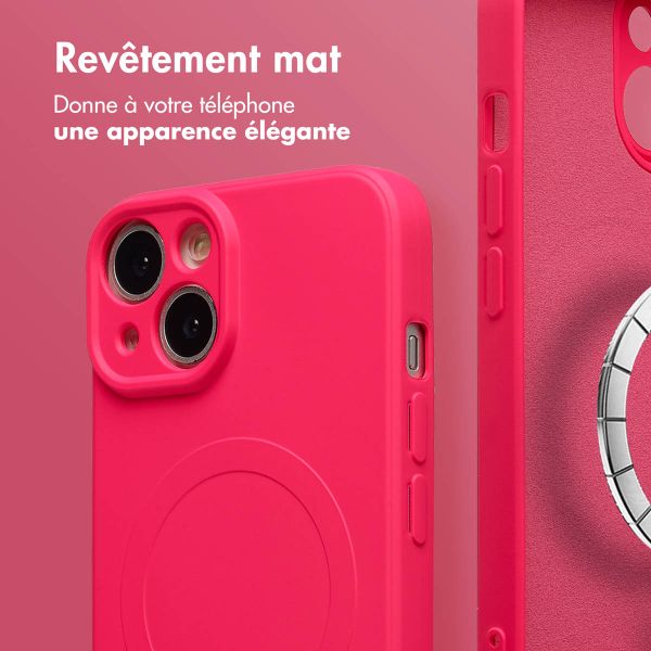 imoshion Coque Couleur avec MagSafe Apple iPhone 14 - Neon Pink