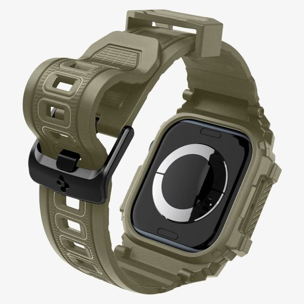 Spigen Coque Rugged Armor™ Pro Apple Watch Series 10 / 11 - 46 mm - Vintage Khaki