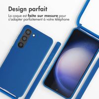 imoshion Coque en silicone avec cordon Samsung Galaxy S23 - Bleu