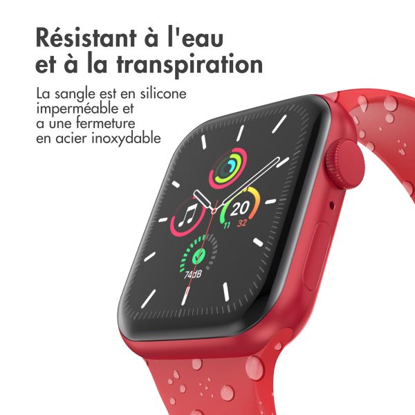 imoshion Bracelet en silicone⁺ Apple Watch Series 1 á 9 / SE (38/40/41 mm) | Series 10 (42 mm) - Rose - Taille S/M