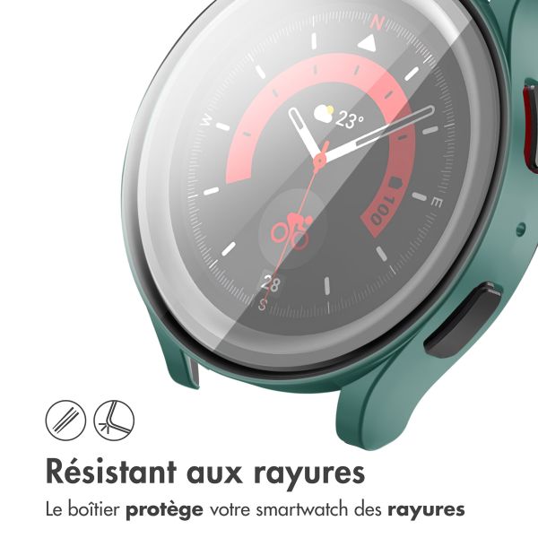 imoshion Coque rigide à couverture complète Samsung Galaxy Watch 6 - 44 mm - Vert foncé