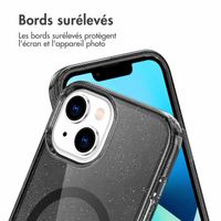 imoshion Coque Pailletée avec MagSafe Apple iPhone 14 - Glitter Noir