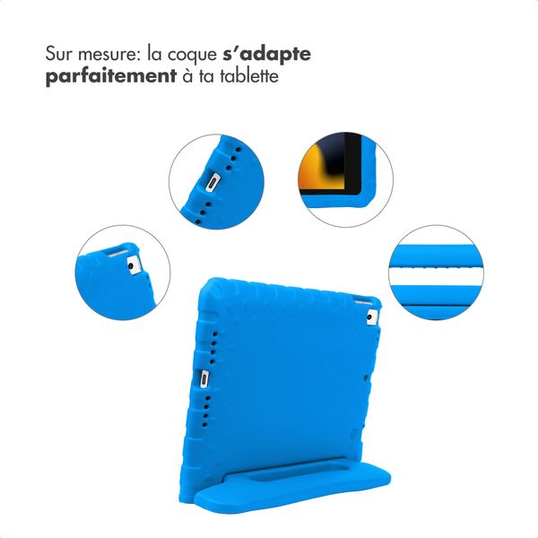 imoshion Coque kidsproof avec poignée Apple iPad 9 (2021) 10.2 pouces / iPad 8 (2020) 10.2 pouces / iPad 7 (2019) 10.2 pouces - Bleu