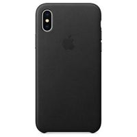 Apple Coque Leather Apple iPhone X - Noir