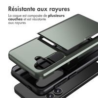 imoshion Coque arrière avec porte-cartes Samsung Galaxy S24 - Vert foncé