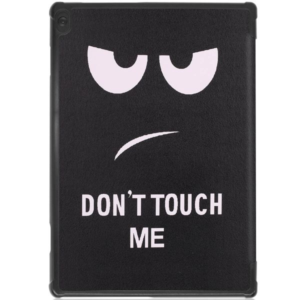 imoshion Coque tablette Design Trifold Lenovo Tab M10 - Don't Touch