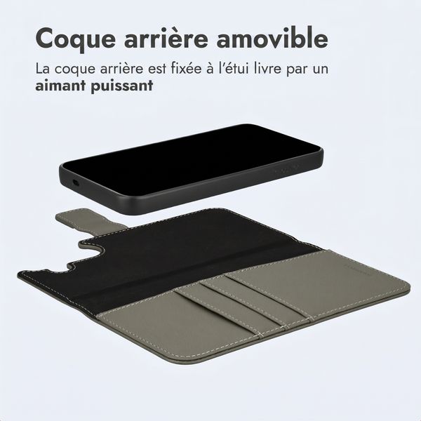 imoshion Étui portefeuille luxe 2-en-1 amovible Samsung Galaxy S24 FE - Vert