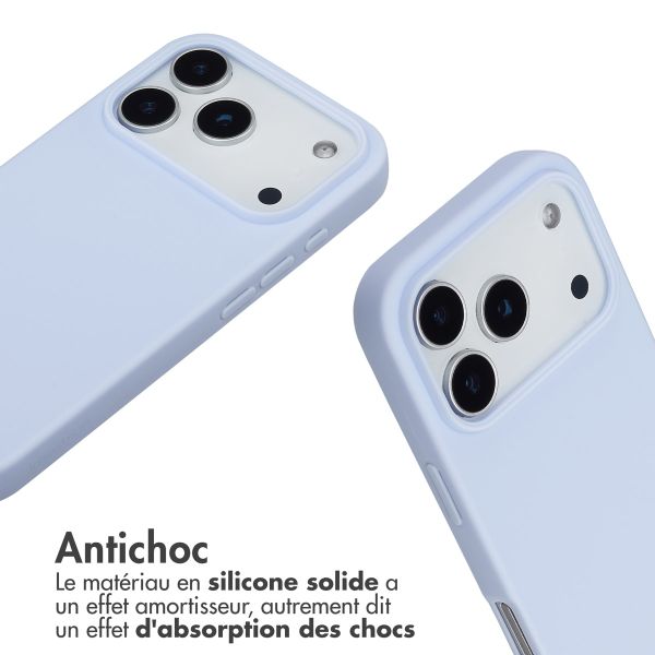 imoshion Coque en silicone avec cordon Apple iPhone 17 Pro - Violet