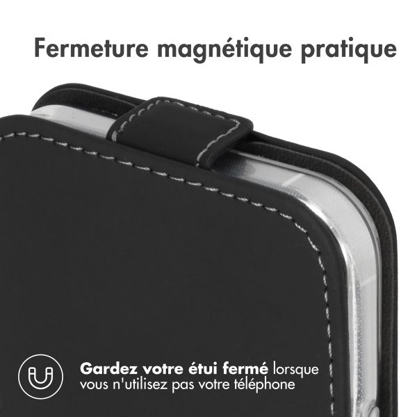 Accezz Étui à rabat Apple iPhone 12 (Pro) - Noir