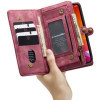 CaseMe Etui de téléphone de luxe en cuir deux en un Apple iPhone 12 (Pro)