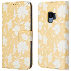 imoshion Étui de télephone portefeuille Design Samsung Galaxy S9 - Yellow Flowers