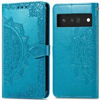 imoshion Etui de téléphone portefeuille Mandala Google Pixel 6 Pro - Turquoise