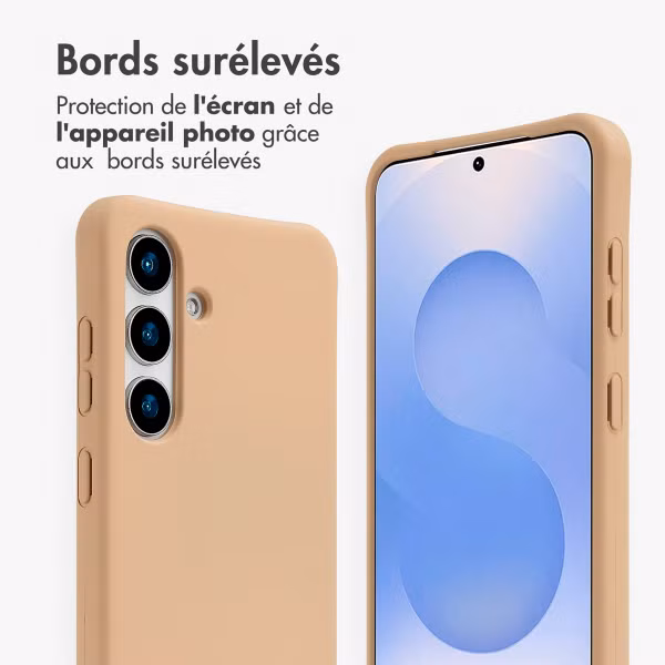 imoshion Coque arrière Color avec cordon amovible et MagSafe Samsung Galaxy S24 / S25 - Beige