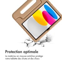 imoshion Coque kidsproof avec poignée Apple iPad 11 (2025) 11 pouces A16 / iPad 10 (2022) 10.9 pouces - Marron