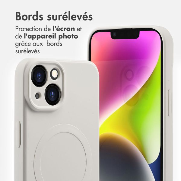 imoshion Coque Couleur avec MagSafe Apple iPhone 14 - Beige