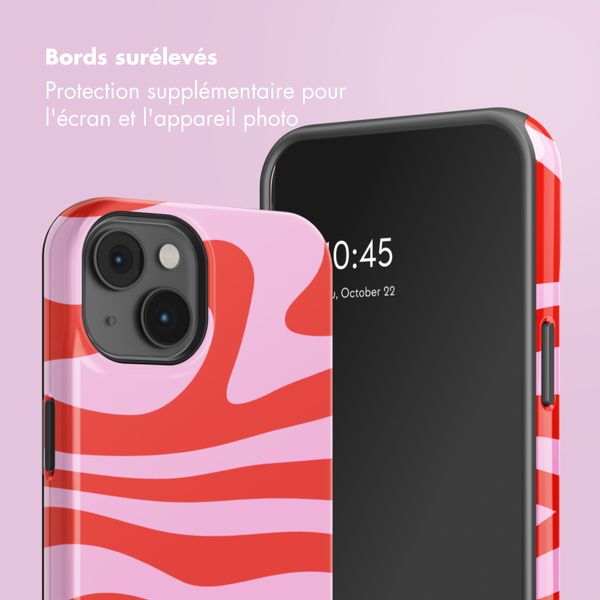 Selencia Coque arrière Vivid avec MagSafe Apple iPhone 14 - Dream Swirl Pink