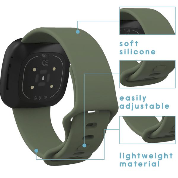 imoshion Bracelet silicone Fitbit Versa 4/ 3 / Sense (2) - Vert